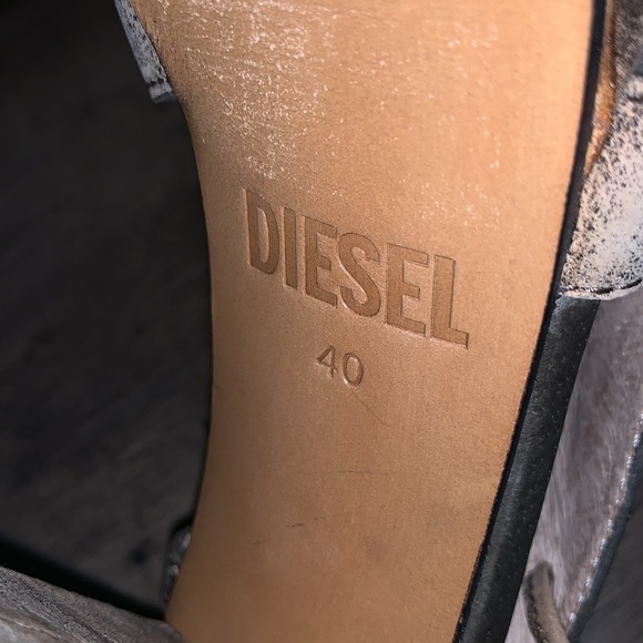 DIESEL LEATHER PLATFORM HEEL - Picture 9 of 11